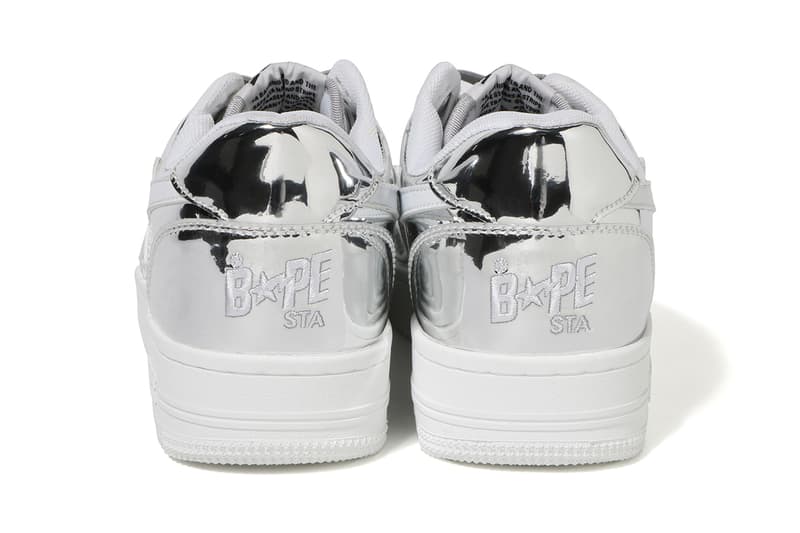 A BATHING APE Bapesta Foil Gold Silver Low First Look Release Drop I.T. Hong Kong