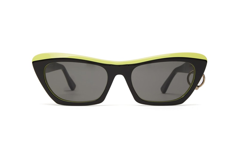 acne studios azalt sunglasses pierced temple neon black accessories Scandinavian fashion