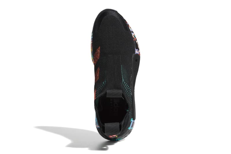 adidas N3XT L3V3L Sneakers Gets Hit With Polychromatic Accents black orange drop release date images info basketball footwear sportswear