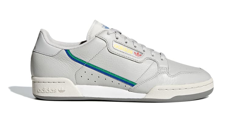 Adidas Originals Continental 80grey Grey Scarlet Hypebeast Drops