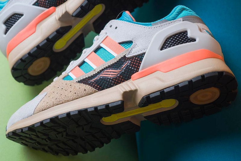 adidas ZX 10.000 C Receives a 'Supercolor' Treatment release drop info date price images footwear orange blue tan grey 