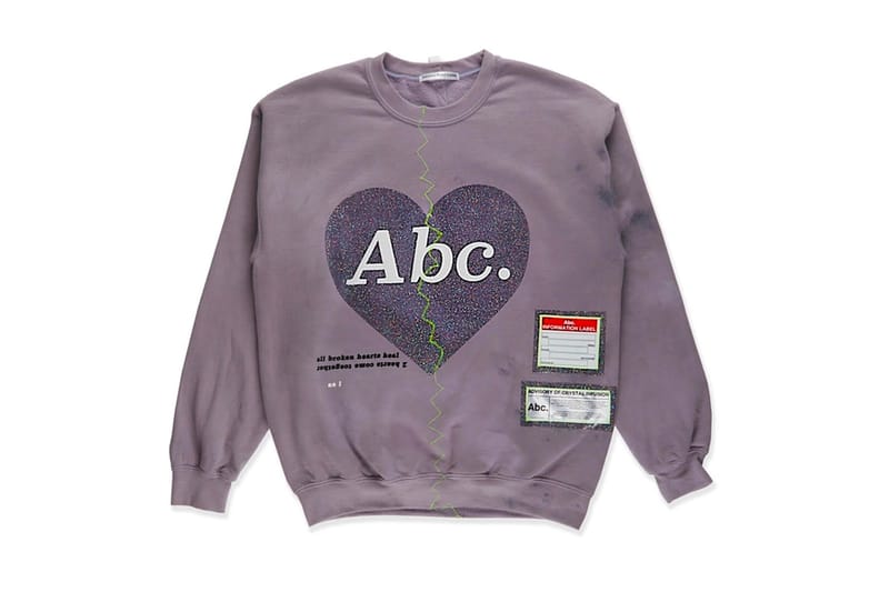 Advisory Board Crystals Stimulates Love With "Abc. Broken Heart" Crewneck
