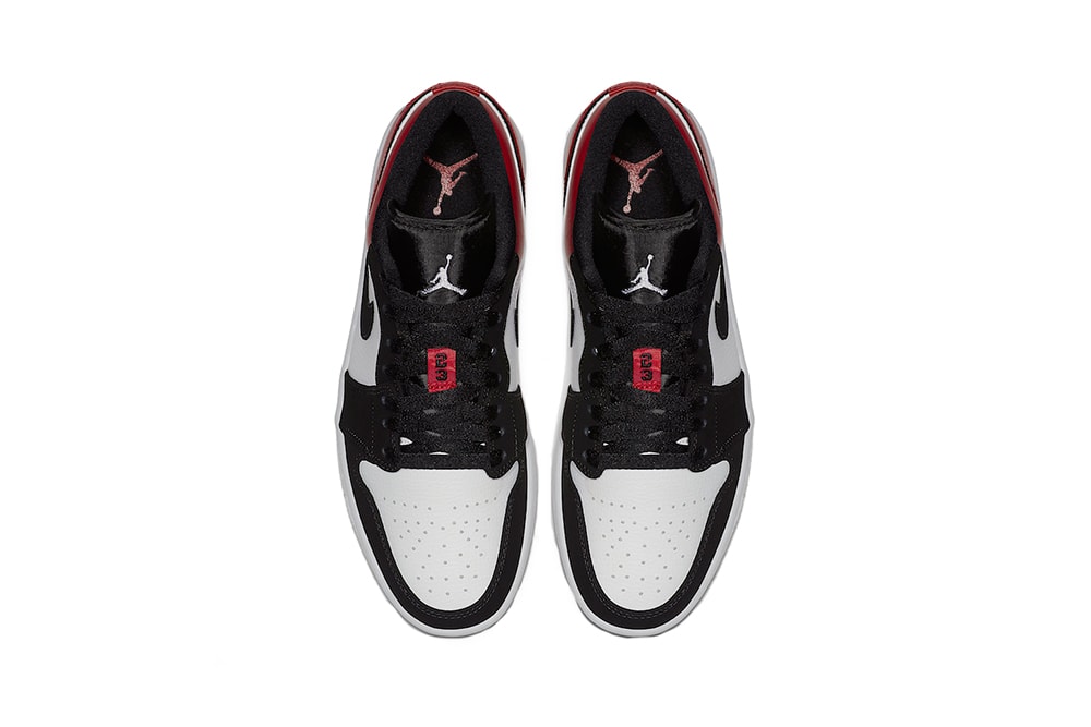 air jordan 1 low black toe white gym red 2019 brand footwear sneakers wings