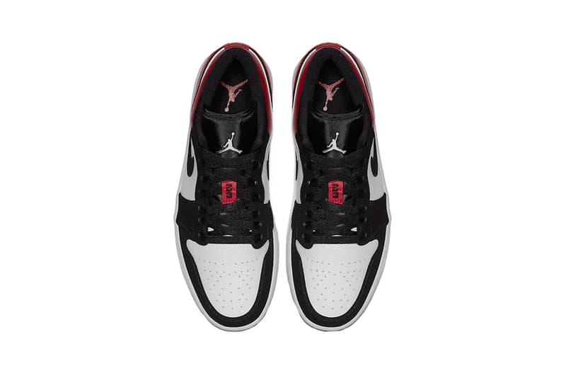 air jordan 1 low black toe white gym red 2019 brand footwear sneakers wings