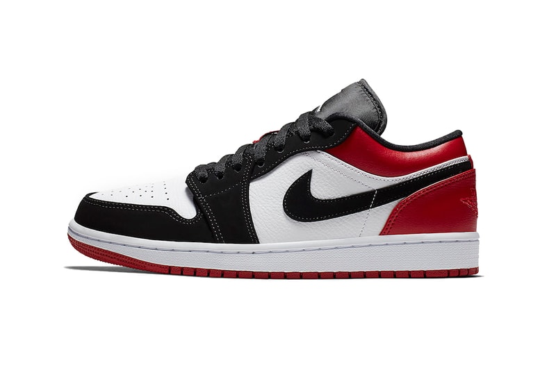 air jordan 1 low black toe white gym red 2019 brand footwear sneakers wings