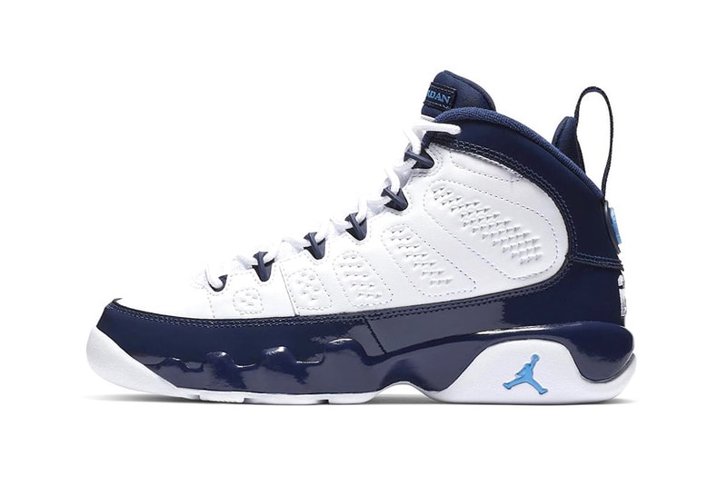 Air Jordan 9 "UNC" Available on StockX midnight navy white black jumpman university blue michael tarheels college 2019 nba all-star weekend