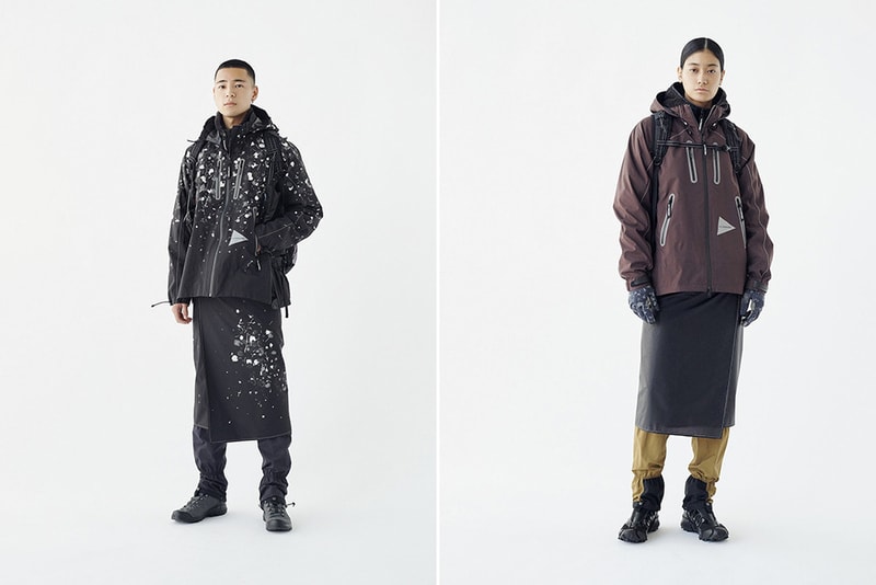 And Wander Fall Winter 2019 Collection Lookbook clothing jacket coat outerwear sweatshirt hoodie