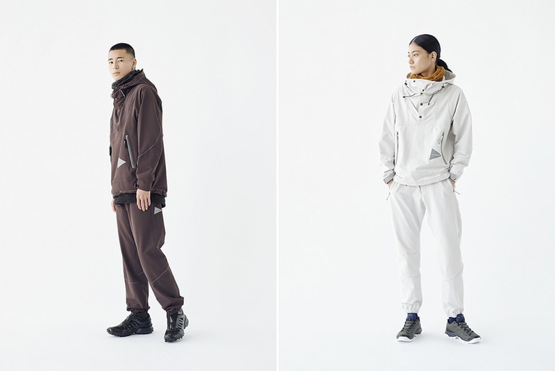 And Wander Fall Winter 2019 Collection Lookbook clothing jacket coat outerwear sweatshirt hoodie