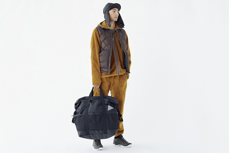 And Wander Fall Winter 2019 Collection Lookbook clothing jacket coat outerwear sweatshirt hoodie