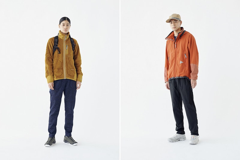 And Wander Fall Winter 2019 Collection Lookbook clothing jacket coat outerwear sweatshirt hoodie