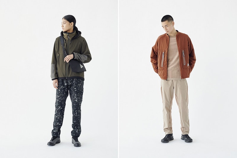 And Wander Fall Winter 2019 Collection Lookbook clothing jacket coat outerwear sweatshirt hoodie