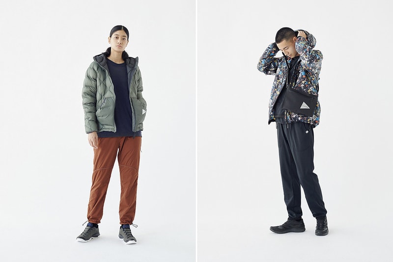 And Wander Fall Winter 2019 Collection Lookbook clothing jacket coat outerwear sweatshirt hoodie