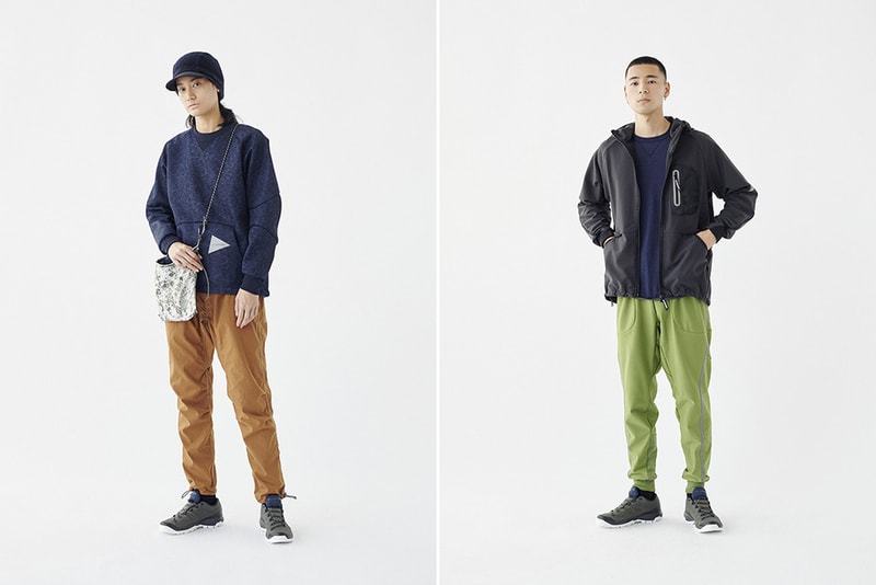 And Wander Fall Winter 2019 Collection Lookbook clothing jacket coat outerwear sweatshirt hoodie