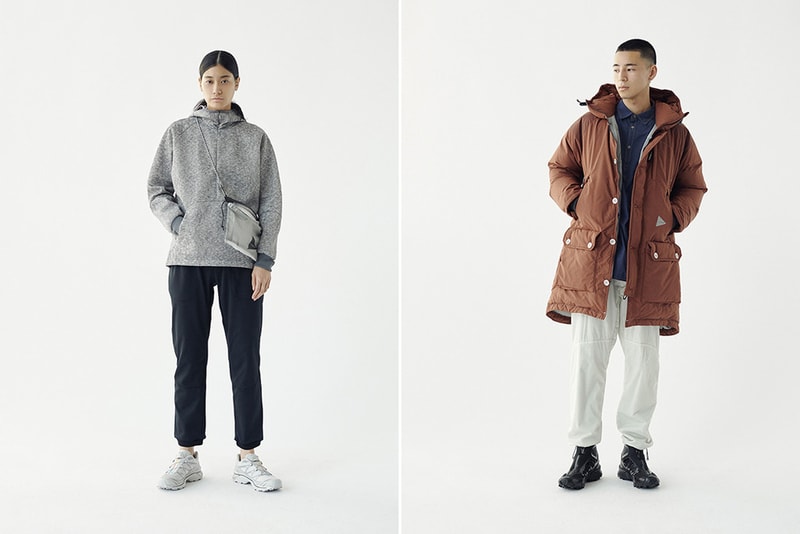 And Wander Fall Winter 2019 Collection Lookbook clothing jacket coat outerwear sweatshirt hoodie