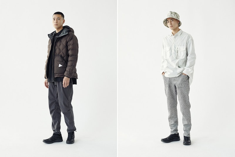 And Wander Fall Winter 2019 Collection Lookbook clothing jacket coat outerwear sweatshirt hoodie