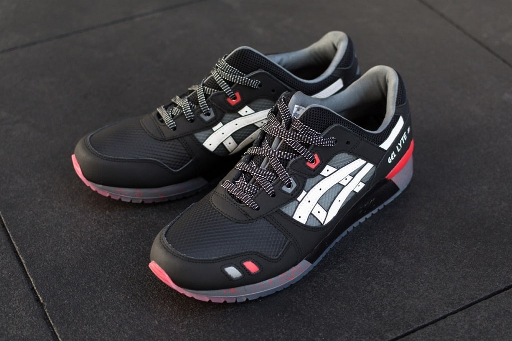 asics gel lyte iii 3 shoes sneakers storm shadow snake eyes gi joe new era cap hat headwear accessories apparel hex utility bag release date info pics pictures images where buy foot locker shop 2019 february price white grey gray black red