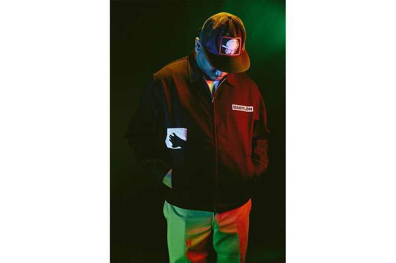 Babylon LA FW18 Drop Two Lookbook los angeles made in LA zac ftp germ workwear streetwear custom heavyweight cut & sew utility vest, work jacket & over-dyed ripstop cargos