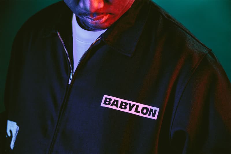 Babylon LA FW18 Drop Two Lookbook los angeles made in LA zac ftp germ workwear streetwear custom heavyweight cut & sew utility vest, work jacket & over-dyed ripstop cargos