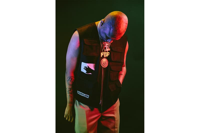 Babylon LA FW18 Drop Two Lookbook los angeles made in LA zac ftp germ workwear streetwear custom heavyweight cut & sew utility vest, work jacket & over-dyed ripstop cargos