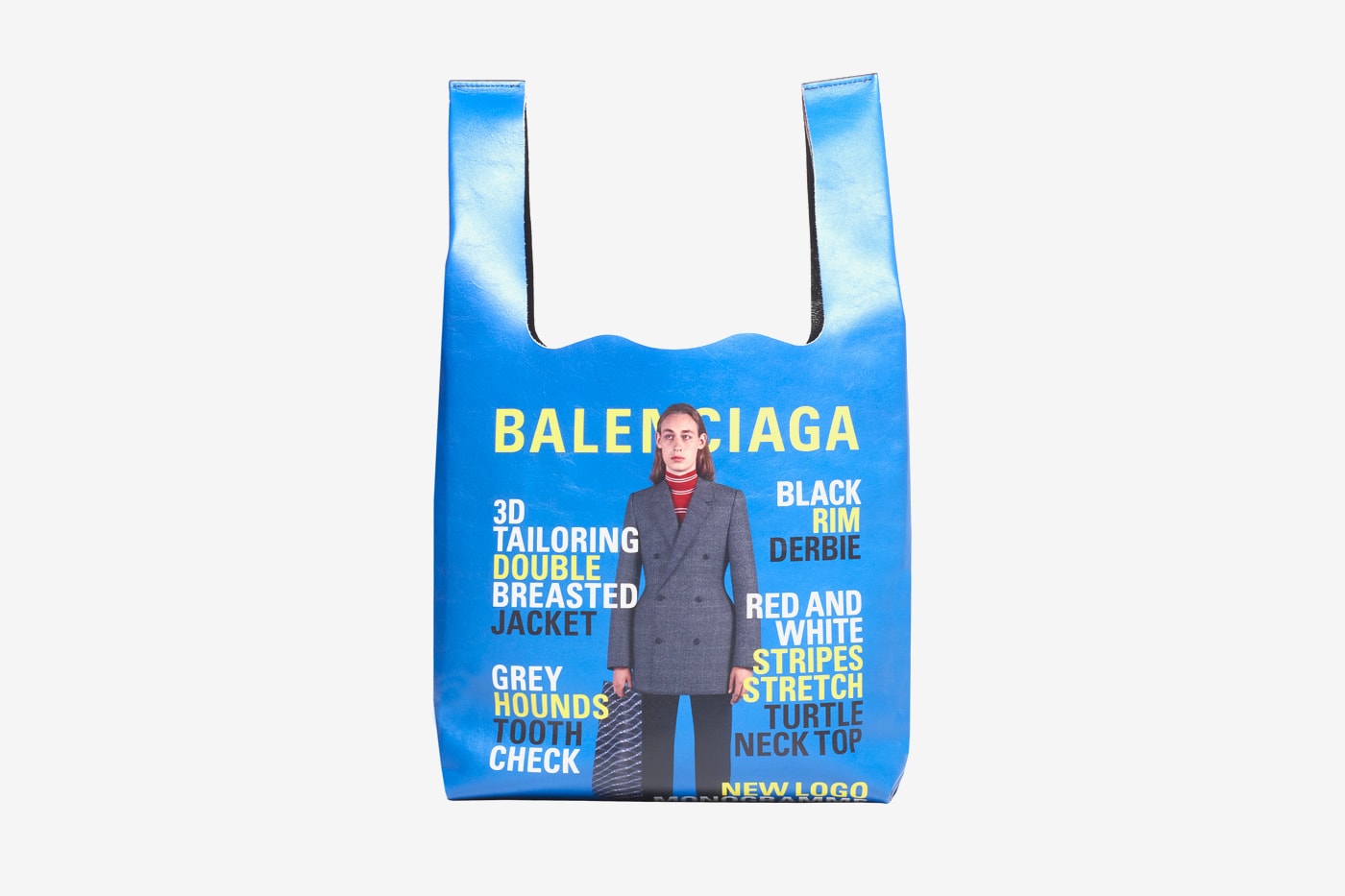 Balenciaga Campaign Super Market Tote Release Info two-toned red blue calfskin leather 5788321CYBN6064 made in Italy 