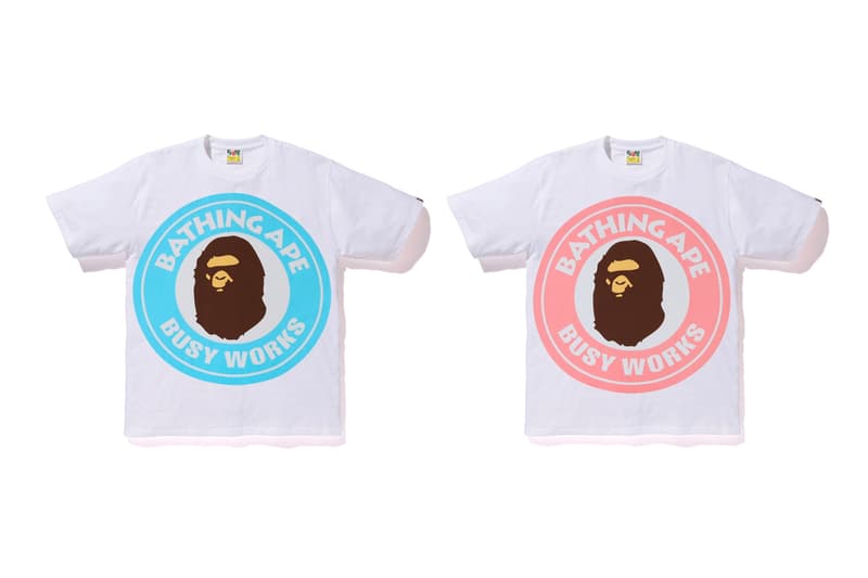 BAPE "Busy Works Store" Collection a bathing ape clothes shirt t-shirt clocks frisbee rugs rubber coaster