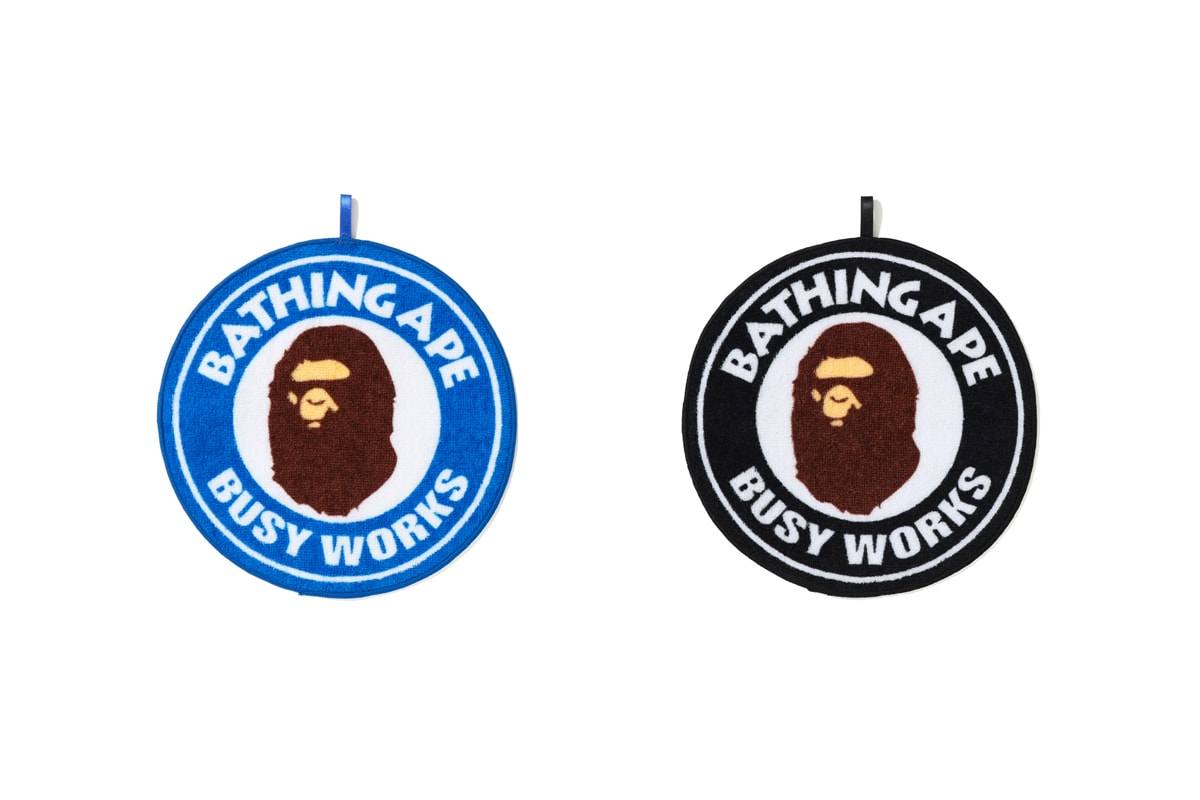 BAPE "Busy Works Store" Collection a bathing ape clothes shirt t-shirt clocks frisbee rugs rubber coaster