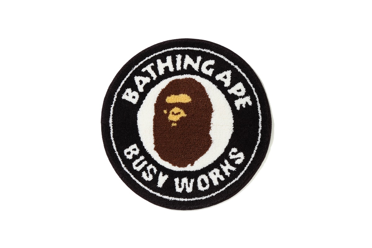 BAPE "Busy Works Store" Collection a bathing ape clothes shirt t-shirt clocks frisbee rugs rubber coaster