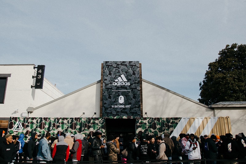 BAPE adidas 2019 february pop up atlanta georgia fashion footwear equipement super bowl 53