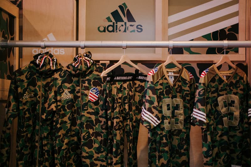 BAPE adidas 2019 february pop up atlanta georgia fashion footwear equipement super bowl 53