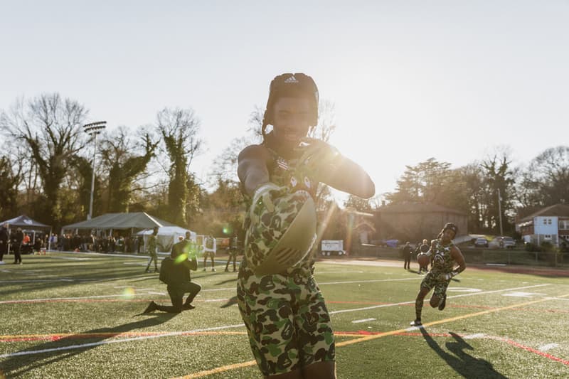 Quavo Alvin Kamara Emmanuel Sanders Shaquill Griffin adidas football a bathing ape BAPE high school football game 7 on versus seven booker t washington high school atlanta
