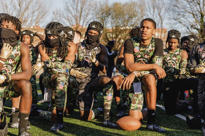 Quavo Alvin Kamara Emmanuel Sanders Shaquill Griffin adidas football a bathing ape BAPE high school football game 7 on versus seven booker t washington high school atlanta