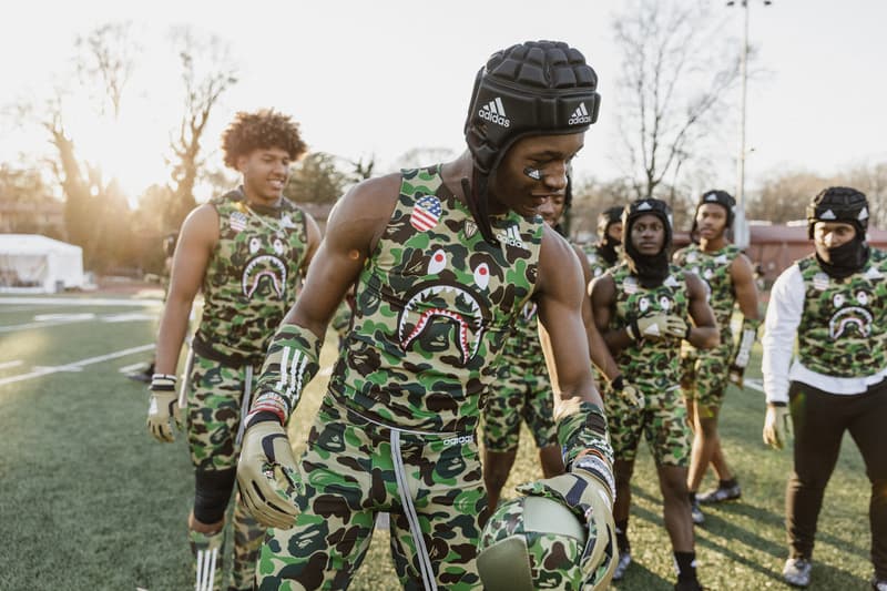 Quavo Alvin Kamara Emmanuel Sanders Shaquill Griffin adidas football a bathing ape BAPE high school football game 7 on versus seven booker t washington high school atlanta