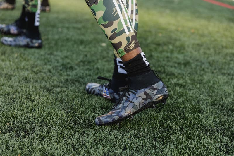 Quavo Alvin Kamara Emmanuel Sanders Shaquill Griffin adidas football a bathing ape BAPE high school football game 7 on versus seven booker t washington high school atlanta