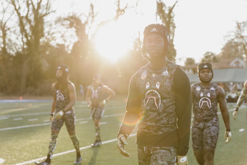 Quavo Alvin Kamara Emmanuel Sanders Shaquill Griffin adidas football a bathing ape BAPE high school football game 7 on versus seven booker t washington high school atlanta