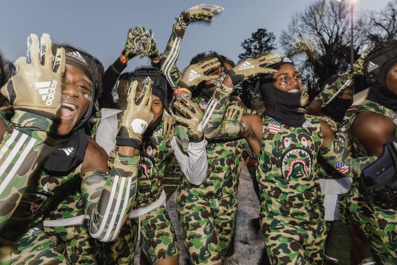 Quavo Alvin Kamara Emmanuel Sanders Shaquill Griffin adidas football a bathing ape BAPE high school football game 7 on versus seven booker t washington high school atlanta