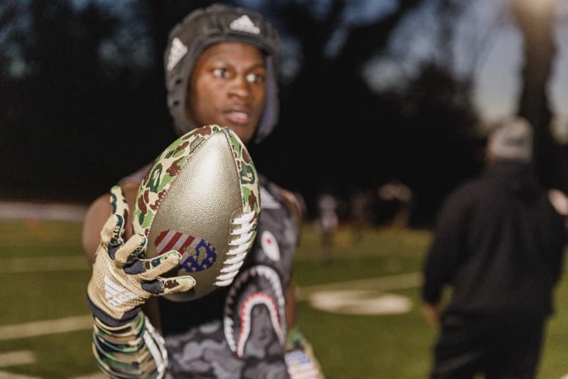 Quavo Alvin Kamara Emmanuel Sanders Shaquill Griffin adidas football a bathing ape BAPE high school football game 7 on versus seven booker t washington high school atlanta