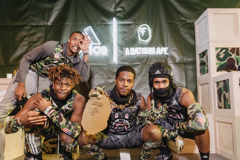 Quavo Alvin Kamara Emmanuel Sanders Shaquill Griffin adidas football a bathing ape BAPE high school football game 7 on versus seven booker t washington high school atlanta