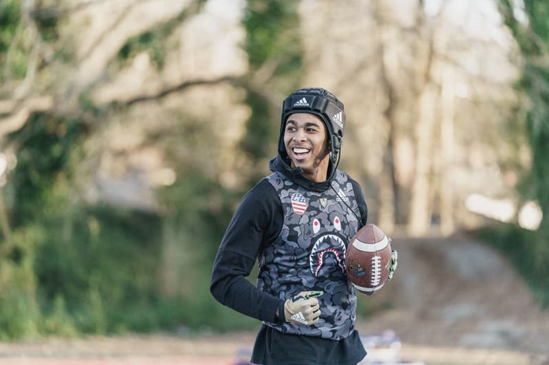 Quavo Alvin Kamara Emmanuel Sanders Shaquill Griffin adidas football a bathing ape BAPE high school football game 7 on versus seven booker t washington high school atlanta