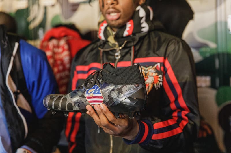 Quavo Alvin Kamara Emmanuel Sanders Shaquill Griffin adidas football a bathing ape BAPE high school football game 7 on versus seven booker t washington high school atlanta