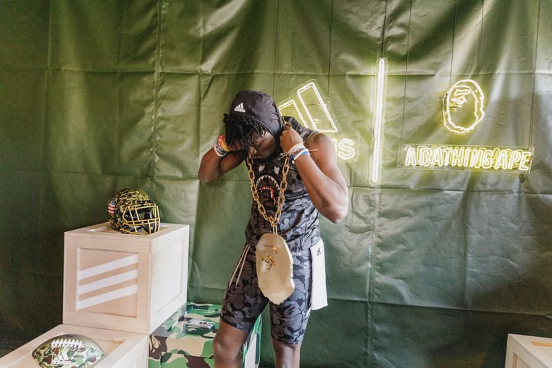 Quavo Alvin Kamara Emmanuel Sanders Shaquill Griffin adidas football a bathing ape BAPE high school football game 7 on versus seven booker t washington high school atlanta