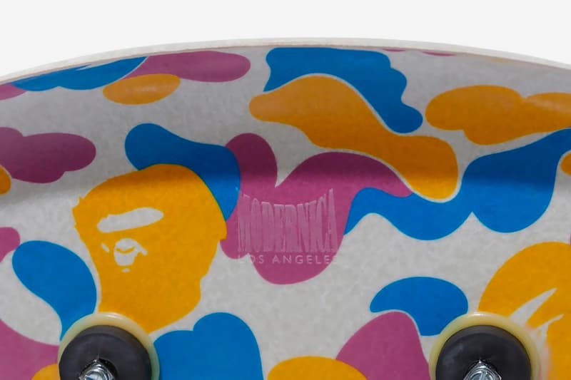 BAPE &  Modernica Drop LA Exclusive Capsule a bathing ape Fiber Shell Chair side table cotton candy camo ape head print