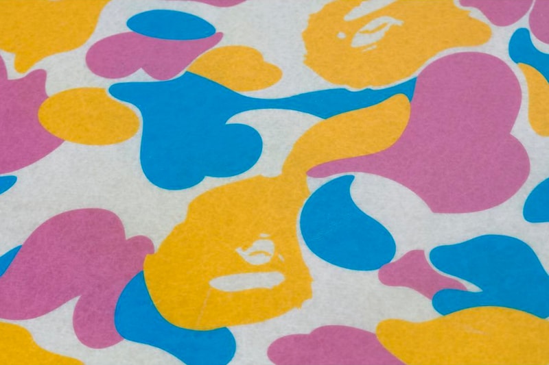BAPE &  Modernica Drop LA Exclusive Capsule a bathing ape Fiber Shell Chair side table cotton candy camo ape head print