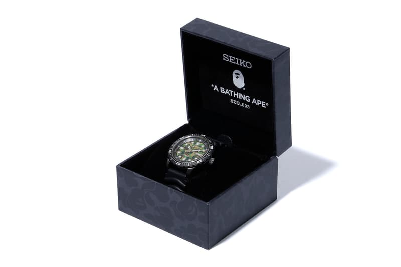 BAPE Seiko Mechanical Divers Watch a bathing ape green abc camo