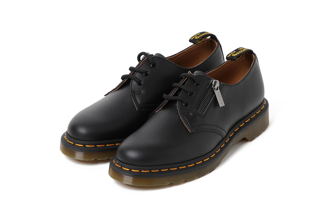 BEAMS Dr. Martens Zipper Patent Leather Derby collaboration exclusive release date info february 2019 drop exclusive white black