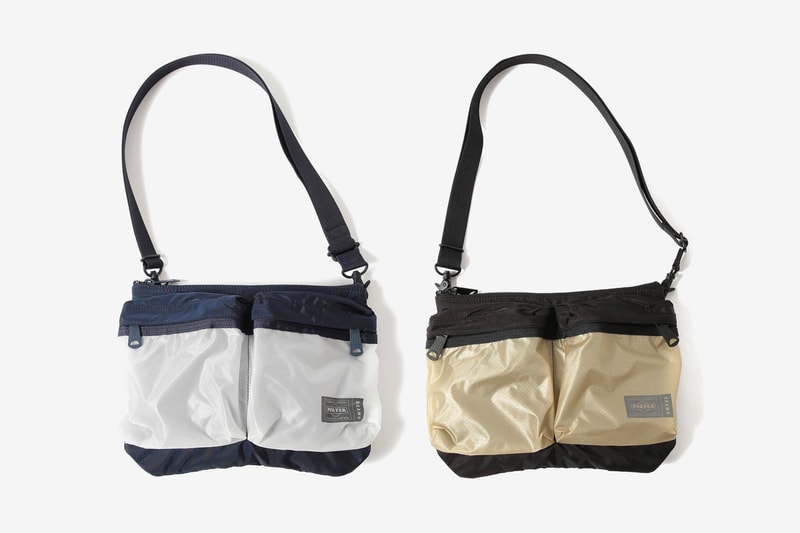 BEAMS Dons Porter Classics a Semi-Translucent Makeover helmet bag id holder daypack sacoche wallet black navy release drop date images price preorder info accessories bags
