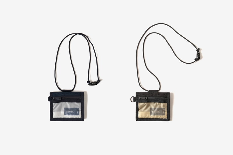 BEAMS Dons Porter Classics a Semi-Translucent Makeover helmet bag id holder daypack sacoche wallet black navy release drop date images price preorder info accessories bags