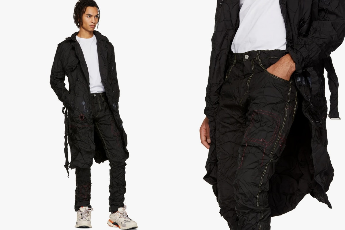 Best Spring 2019 Pants Trousers Jeans Doublet KANGHYUK KOZABURO 99%IS Homme Plisse Issey Miyake Heron Preston Carhartt Y/Project Rick Owens Off White Loewe SSENSE Browns Fashion LUISAVIAROMA MATCHESFASHION.COM Moda Operandi