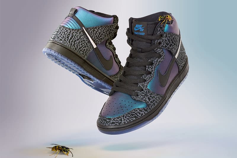 black sheep skate shop nike sb dunk high black hornet 2019 february footwear