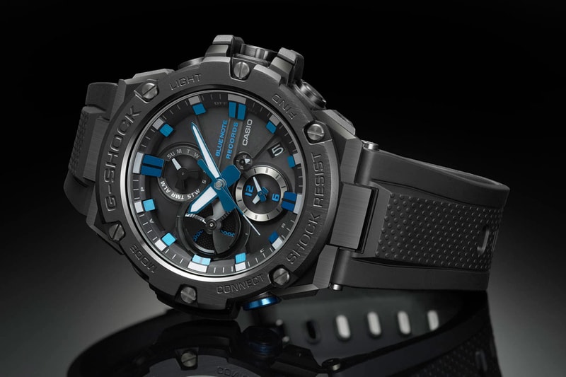 g-shock blue note g steel watch timepiece release date info buy march colorway collaboration GSTB100BNR-1A anniversary 80 model