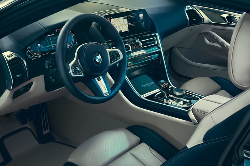 BMW m850i xdrive coupe first edition launch frozen barcelona blue